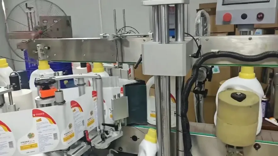 Front and Back Labeling Machine for Laundry Detergent Manufacturer