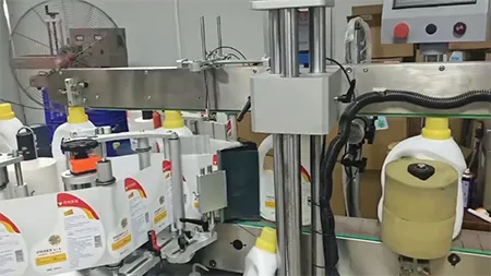 Front and Back Labeling Machine for Laundry Detergent Manufacturer