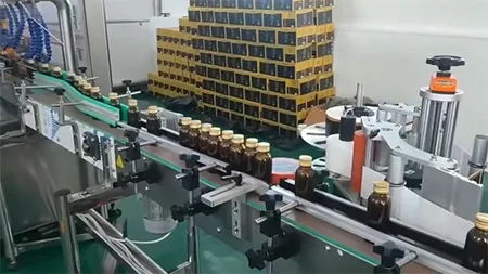 Wrap Around Labeling Machine for Juice Manufacturer