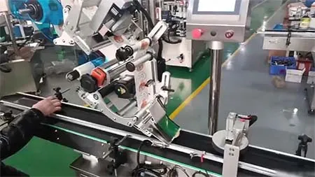 Flat Surface Labeling Machine for Round Food Packages
